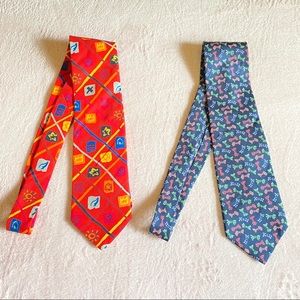 Christian Dior + Jc de Castelbajac Christmas tie